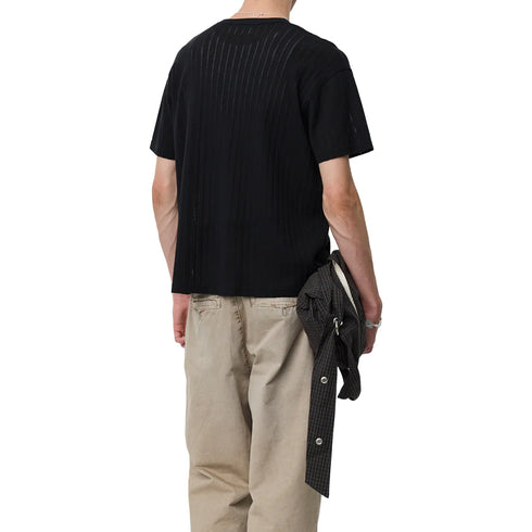 Mfpen Ornament Tee Black Lace Stripe M126-049 degliuberti 3