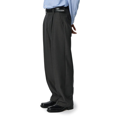 Mfpen Patch Trousers Grey Dry Wool M126-038A-1 degliuberti 2