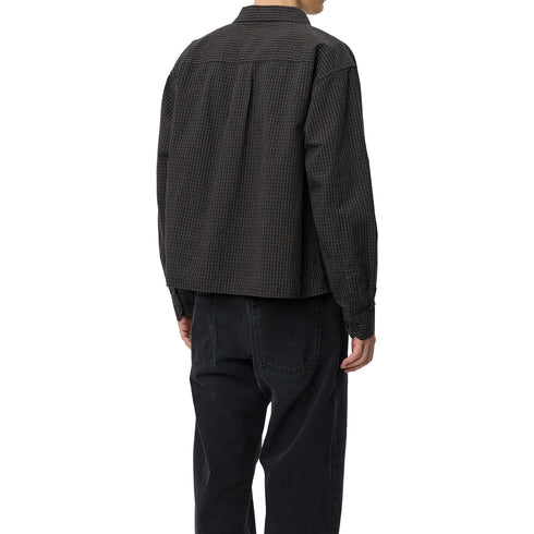 Mfpen Priority Shirt Dark Linen Check M126-019 degliuberti 3