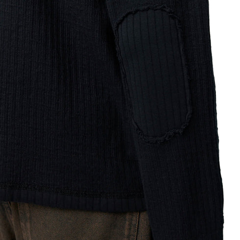Mfpen Reverse Rib Sweater Black M326-082 degliuberti 4