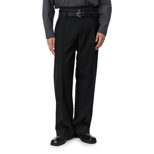 Mfpen Service Trousers Black Tropical Wool M126-037 degliuberti 1