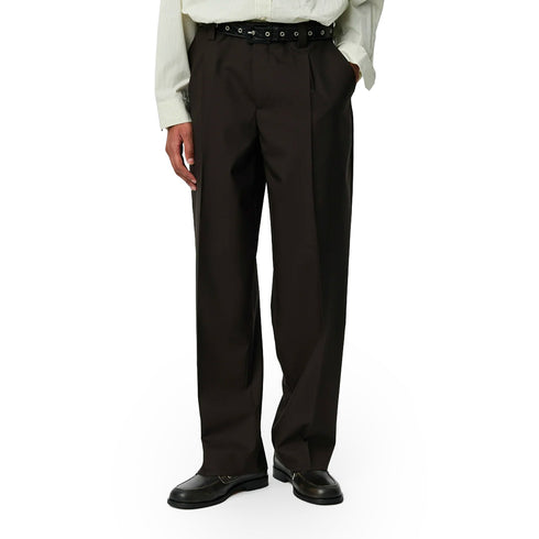 Mfpen Service Trousers Dark Brown Dry Wool M326-030A-1 degliuberti 1