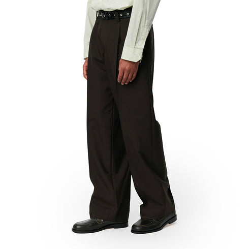 Mfpen Service Trousers Dark Brown Dry Wool M326-030A-1 degliuberti 2