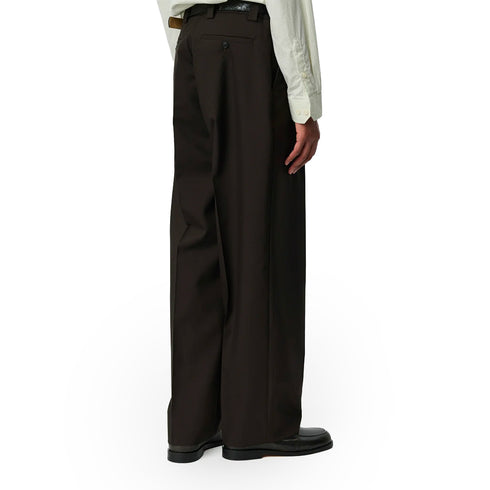 Mfpen Service Trousers Dark Brown Dry Wool M326-030A-1 degliuberti 3