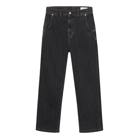 Mfpen Straight Cut Jeans Grey Lace Stripe M326-037 degliuberti 1