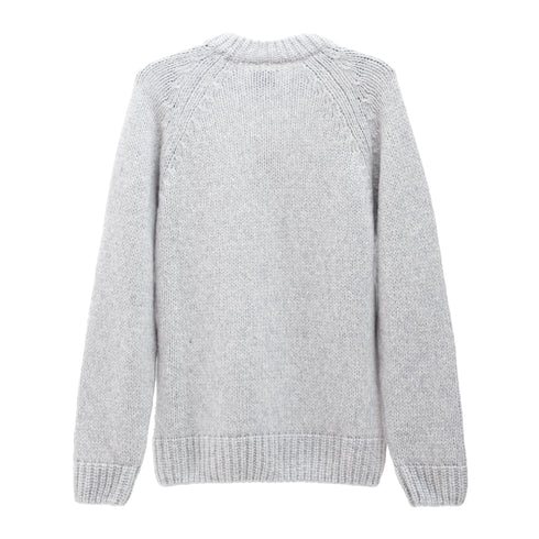 Norse Projects Birgen Wool Raglan Light Grey Melange N45-06571026 5711610341425 Back Degliuberti