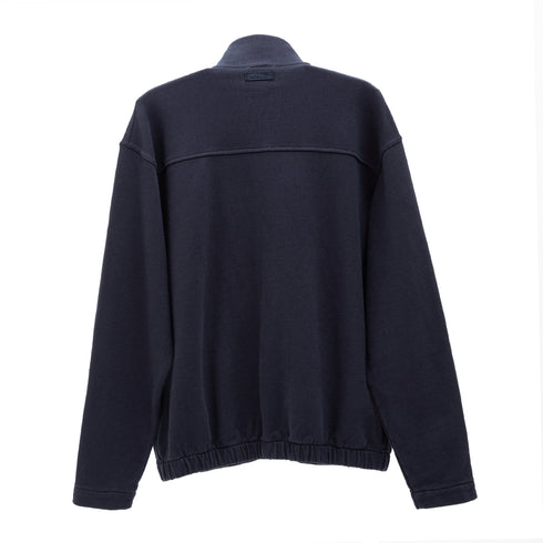 Norse Projects Bjorn Relaxed Organic Loopback Track Jacket Dark Navy N20-13877004 5711610332034 Back Degliuberti