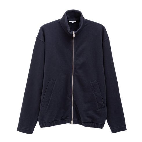 Norse Projects Bjorn Relaxed Organic Loopback Track Jacket Dark Navy N20-13877004 5711610332034 Front Degliuberti