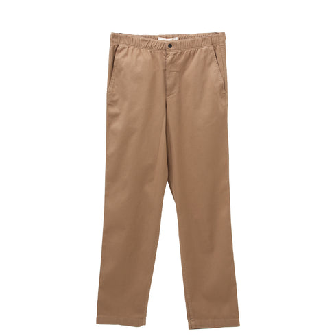 Ezra Relaxed Organic Stretch Twill Trouser Utility Khaki N25-0390966 Degli Uberti