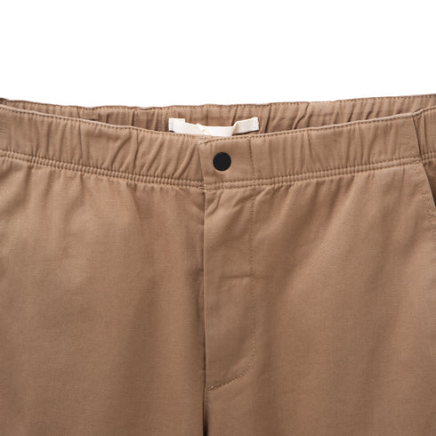 Ezra Relaxed Organic Stretch Twill Trouser Utility Khaki N25-0390966 Degli Uberti