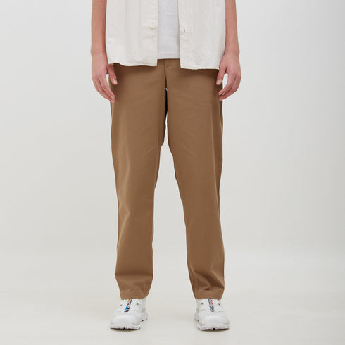 Ezra Relaxed Organic Stretch Twill Trouser Utility Khaki N25-0390966 Degli Uberti