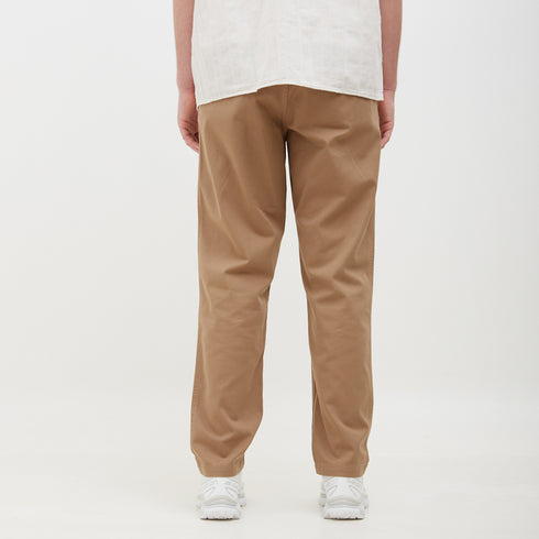 Ezra Relaxed Organic Stretch Twill Trouser Utility Khaki N25-0390966 Degli Uberti