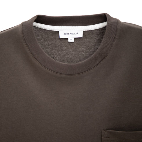 Norse Projects Johannes Organic Pocket T-Shirt Beech Green N01-05538109 Degli Uberti