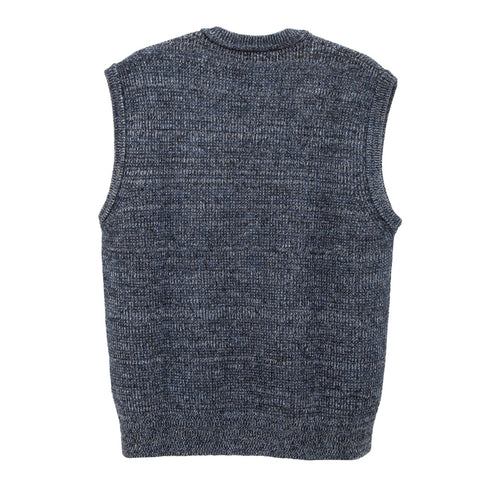 Norse Projects Manfred Wool Cotton Rib Vest Scoria Blue N45-05888076 Degli Uberti