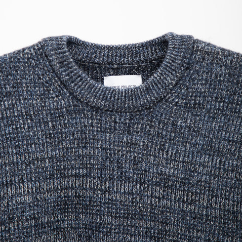 Norse Projects Manfred Wool Cotton Rib Vest Scoria Blue N45-05888076 Degli Uberti