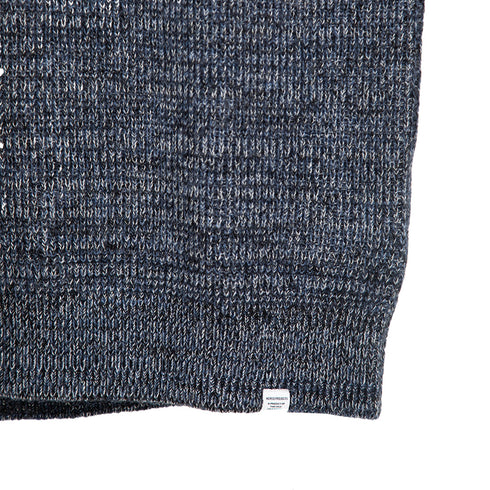 Norse Projects Manfred Wool Cotton Rib Vest Scoria Blue N45-05888076 Degli Uberti