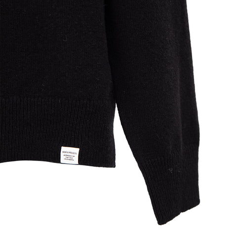 Norse Projects Marco Merino Lambswool Polo Black N45-05369999 Degli Uberti