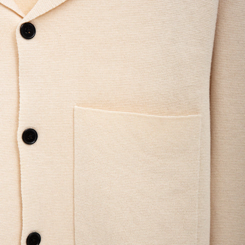Norse Projects Nicolai Merino Cotton Milano Jacket Enamel White N45-0619 Degli Uberti