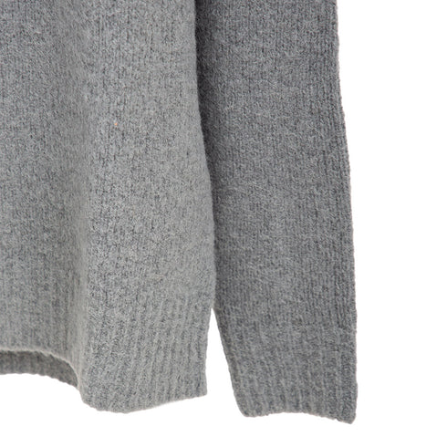 Norse Projects Rasmus Relaxed Brushed V Neck Sweater Mouse Grey N45-0617 Degli Uberti