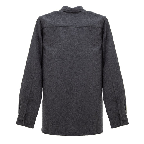 Norse Projects Silas Wool Overshirt Charcoal Melange N40-07919999 Degli Uberti Degli Uberti