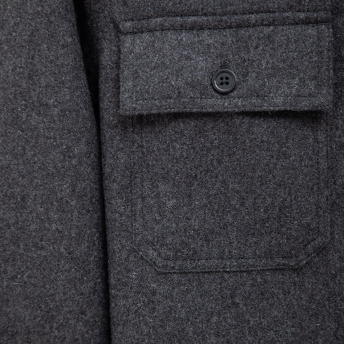 Norse Projects Silas Wool Overshirt Charcoal Melange N40-07919999 Degli Uberti Degli Uberti