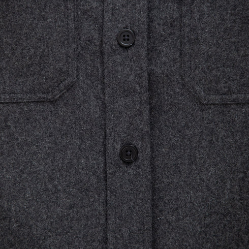 Norse Projects Silas Wool Overshirt Charcoal Melange N40-07919999 Degli Uberti Degli Uberti