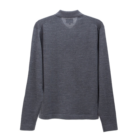 Norse Projects Tech Merino Crepe Polo Charcoal Melange N45-0650134 5711610340831 Back Degliuberti