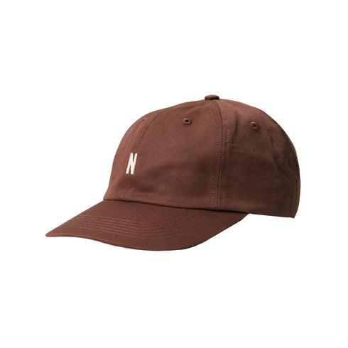 Norse Projects Twill Sports Cap Espresso N80-00012022 Degli Uberti