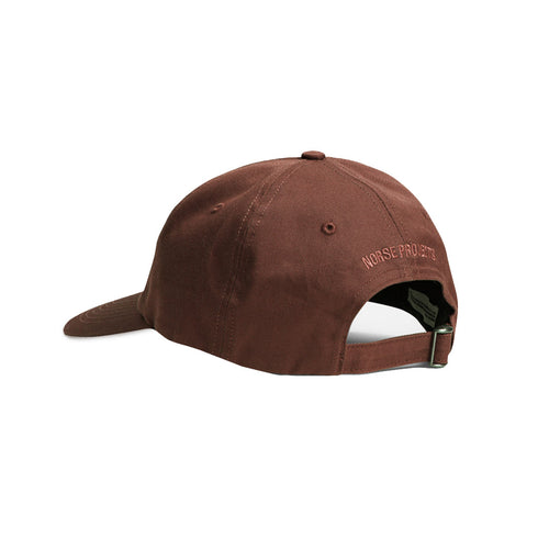 Norse Projects Twill Sports Cap Espresso N80-00012022 Degli Uberti