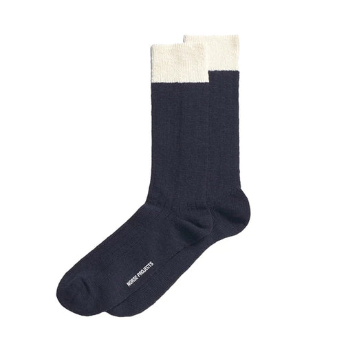 Norse Projects Ebbe Sport Sock Dark Navy N82-00714018 degliuberti 1