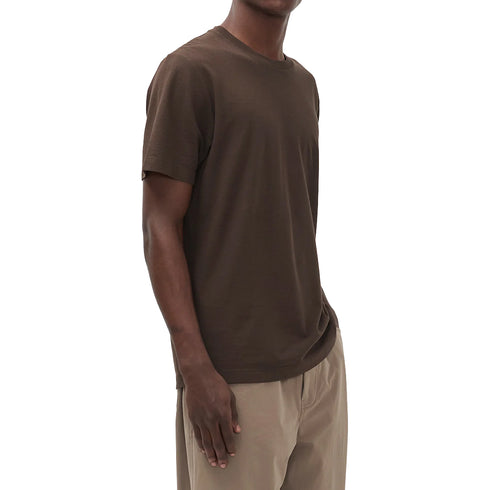 Norse Projects Nordborg Cotton Crepe T-Shirt Delicioso Brown N01-07189999 degliuberti 4