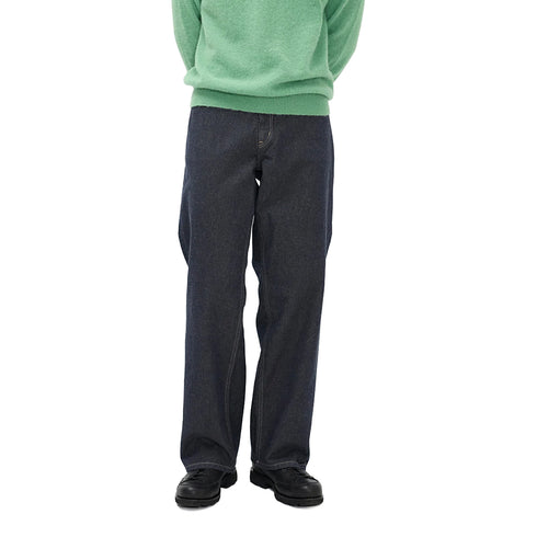 Norse Projects Nordmarka Broken Twill Cotton Linen Denim Jean Indigo N25-04737077 degliuberti 1