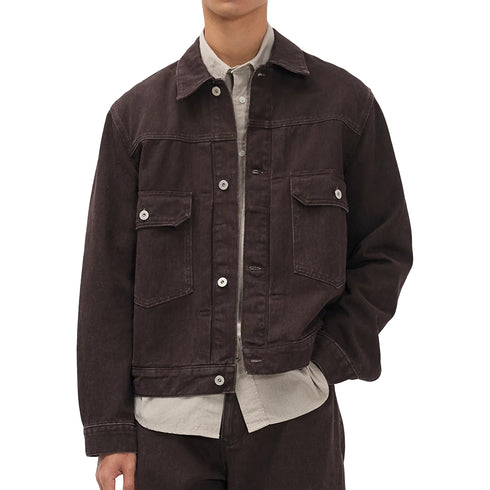 Norse Projects Storadal Resist Dyed Twill Type II Jacket Shale N55-06772073 degliuberti 1