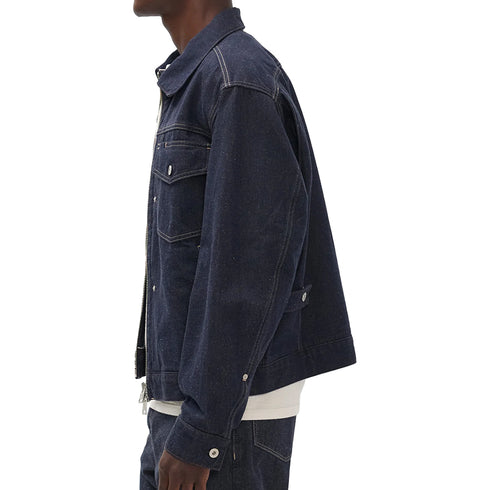 Norse Projects Svendborg Broken Twill Cotton Linen Denim Jacket Indigo N55-06737077 degliuberti 2