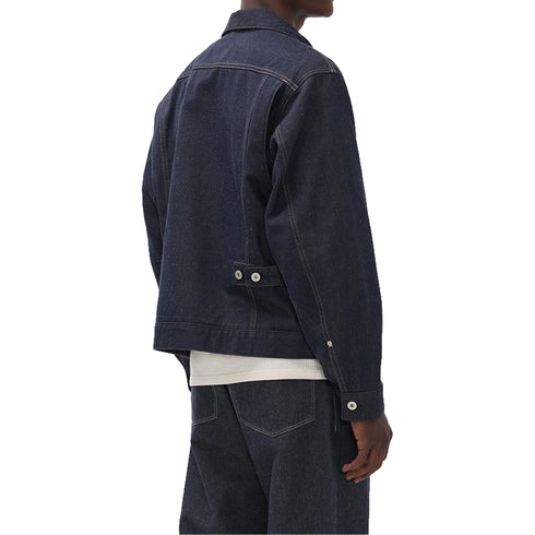 Norse Projects Svendborg Broken Twill Cotton Linen Denim Jacket Indigo N55-06737077 degliuberti 3
