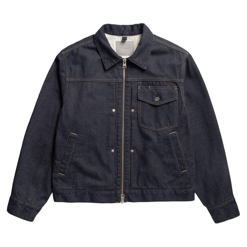 Norse Projects Svendborg Broken Twill Cotton Linen Denim Jacket Indigo N55-06737077 degliuberti 4