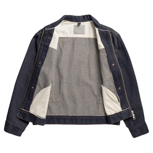Norse Projects Svendborg Broken Twill Cotton Linen Denim Jacket Indigo N55-06737077 degliuberti 5