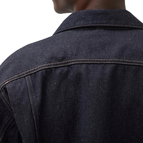 Norse Projects Svendborg Broken Twill Cotton Linen Denim Jacket Indigo N55-06737077 degliuberti 7