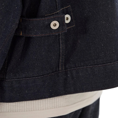 Norse Projects Svendborg Broken Twill Cotton Linen Denim Jacket Indigo N55-06737077 degliuberti 8