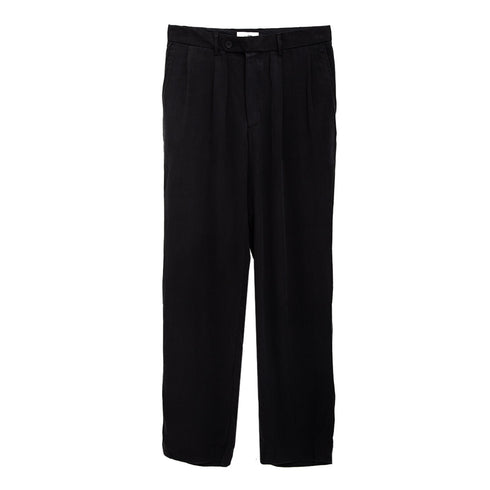 Oftt Double Pleated Trousers Black TRW100V Degli Uberti