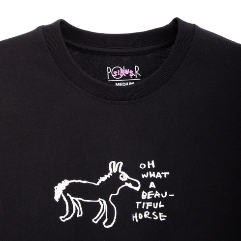 Polar Skate Co. Beautiful Horses Tee Black POLTEE-BHORSES Degli Uberti