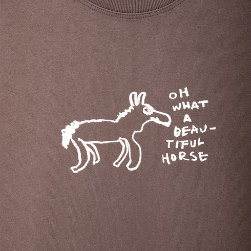 Polar Skate Co. Beautiful Horses Tee Chocolate POLTEE-BHORSES Degli Uberti