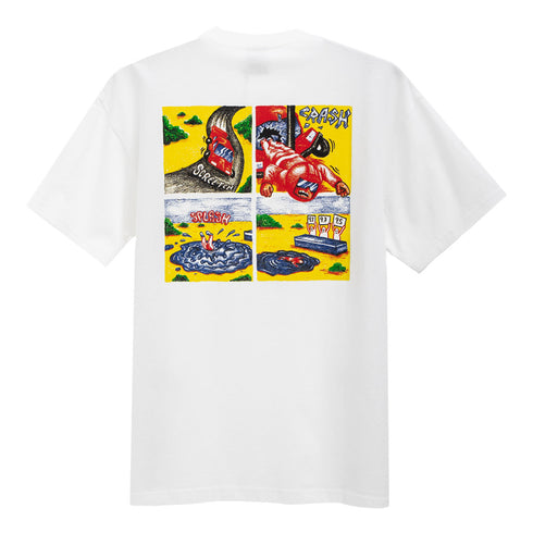 Polar Skate Co Crash Tee White Degli Uberti