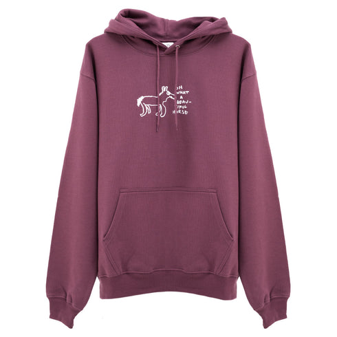 Polar Skate Co. Dave Hoodie Beautiful Horses Black POLDAVEHBH Degli Uberti