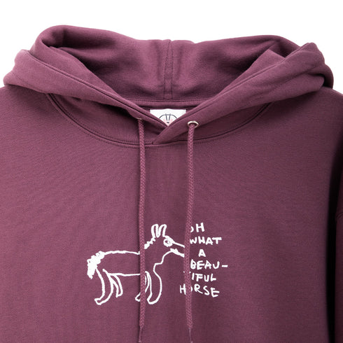 Polar Skate Co. Dave Hoodie Beautiful Horses Black POLDAVEHBH Degli Uberti