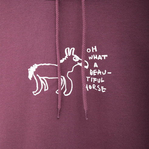 Polar Skate Co. Dave Hoodie Beautiful Horses Black POLDAVEHBH Degli Uberti