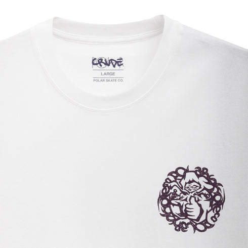 Polar Skate Co. Hijack Tee White POLTEE-HIJACK Degli Uberti