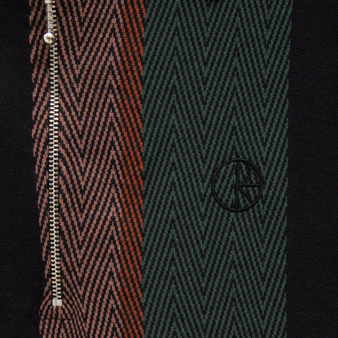 Polar Skate Co Jacques Polo Shirt Black/Salmon Degli Uberti