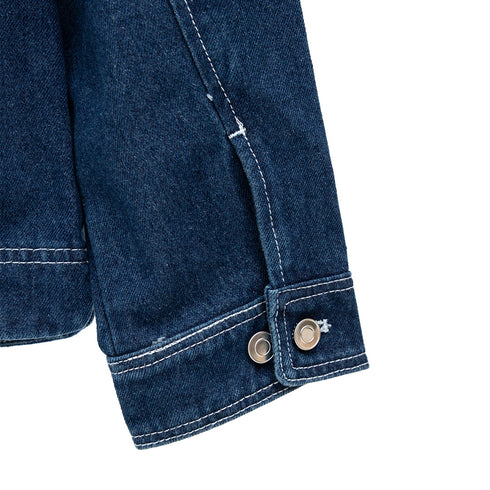 POP Trading Company Boxer Overshirt Rinsed Denim POPAW23_05-005 Degli Uberti