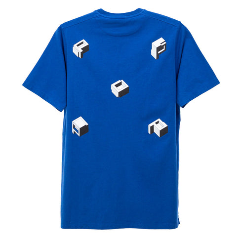 POP Trading Company Delta Logo T-Shirt Sodalite Blue POPAW23_02-011 Degli Uberti